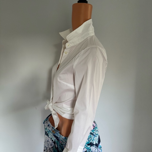 Ann Taylor White Button-Down Shirt - Picture 2 of 12